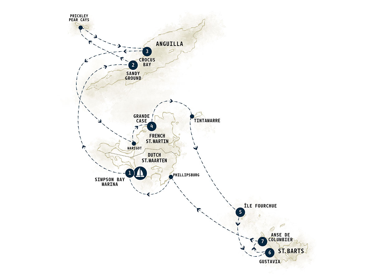 St. Martin and St. Barts Sample Itinerary