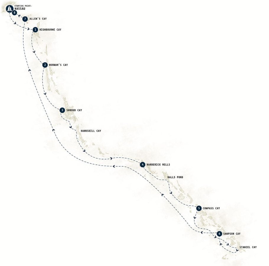 Bahamas Itinerary Map