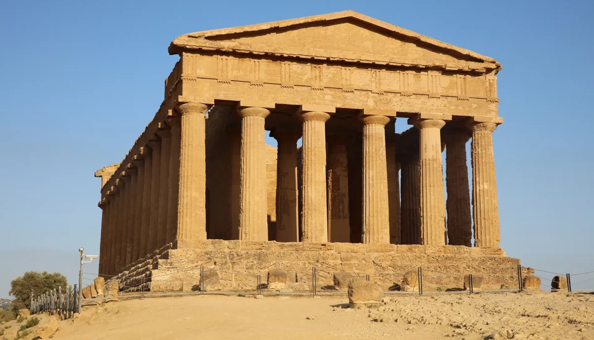 Temple of Concordia ancient Greek temple Valley of the Temples Agrigento Sicily