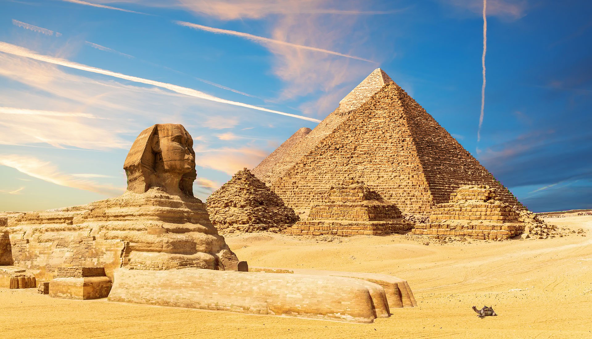 Great Sphinx and Pyramids of Giza Cairo Egypt cultural excursion from Red Sea yacht charter