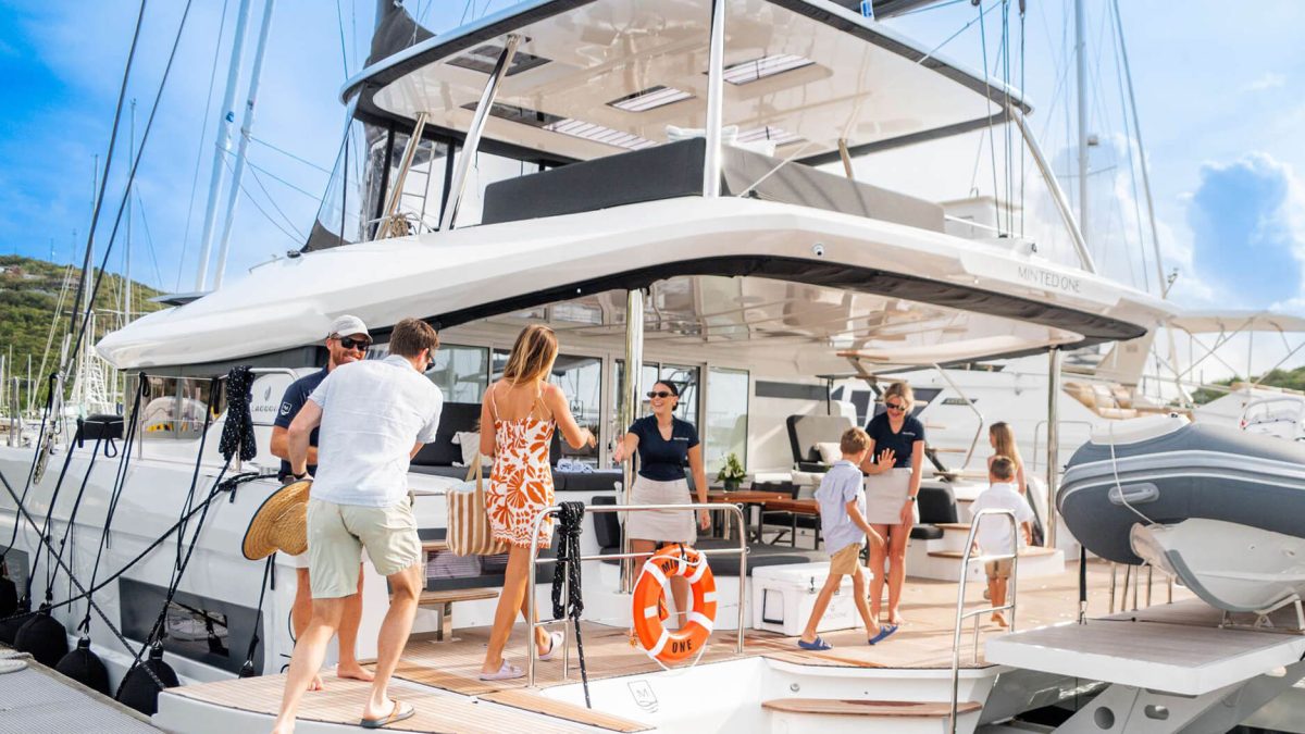 Minted One Yacht Welcoming Guests