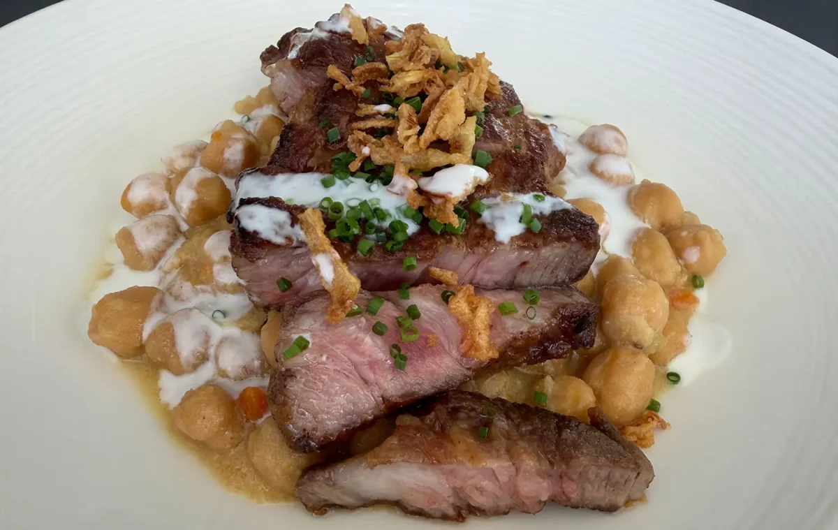 miso glazed pork, chef on Alina