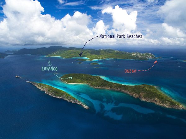 Congo Cay, Virgin Islands Congo and Lovango Cays with St. John in the distance
US Virgin Islands
